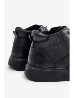 Kožené Zateplené Botky Sneakersy Pánské Černé model 21676829 - Lee Cooper
