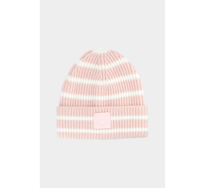 Dívčí zimní čepice pruhovaná růžová model 21678456 - 4F