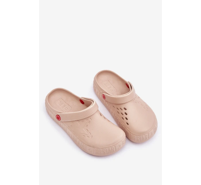 Dámské Lehké Pantofle Big Star II275008 Béžové Dámské Lehké Pantofle Big Star II275008 Béžové