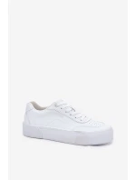 Nízké sneakersy z eko kůže Big Star RR274303 Bílé Nízké sneakersy z eko kůže Big Star RR274303 Bílé