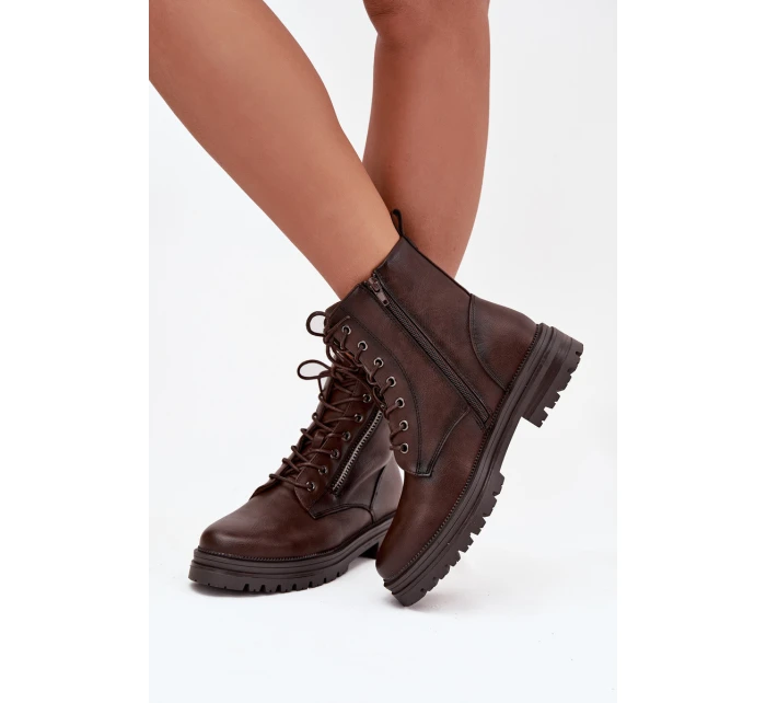 Dámské Workery Zateplené Čokoládové model 21747784 - Boto Dámské Workery Zateplené Čokoládové model 21747784 - Boto