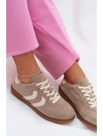 Dámské tenisky z eko semiše tmavě béžové Jesavella Dámské tenisky z eko semiše tmavě béžové Jesavella