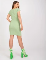 Sukienka EM SK model 21121718 pistacjowy - FPrice Sukienka EM SK model 21121718 pistacjowy - FPrice