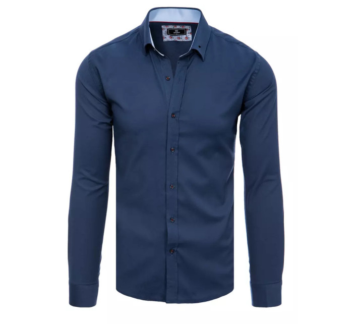 Elegantní tmavě modrá pánská košile Dstreet DX2327