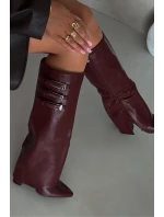 Kozačky na podpatku  model 216787 Step in style