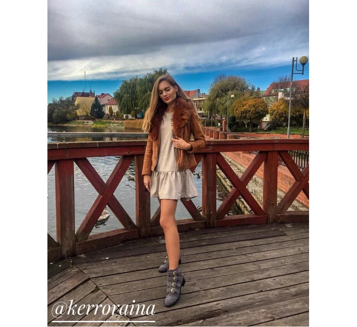 DAMSKA Z FUTERKIEM RÓŻ model 21241815 - Libland