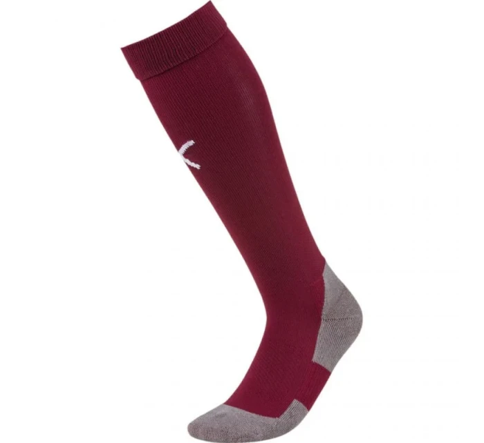 Pánské fotbalové ponožky Liga Socks Core 703441 09 burgundy - Puma Pánské fotbalové ponožky Liga Socks Core 703441 09 burgundy - Puma