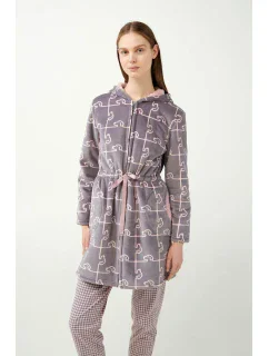 Župan s kapucí na zip model 20516594 - Vamp