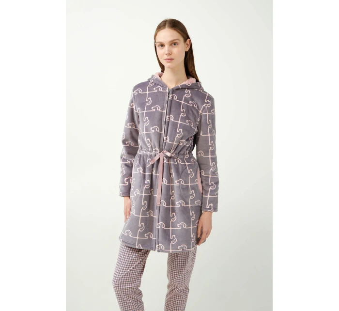 Župan s kapucí na zip model 20516594 - Vamp