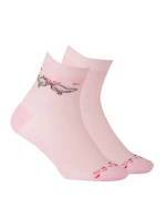 TENKÉ PONOŽKY BARVA 2-6 LET DÍVKY PERLEŤOVĚ RŮŽOVÁ 21-23