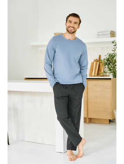 3474 PÁNSKÉ DLOUHÉ PYŽAMO LORENZO M-2XL 3474 PÁNSKÉ DLOUHÉ PYŽAMO LORENZO M-2XL