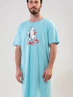 Pánská noční košile s krátkým rukávem Lucky day