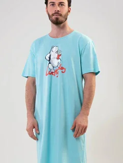 Pánská noční košile s krátkým rukávem Lucky day