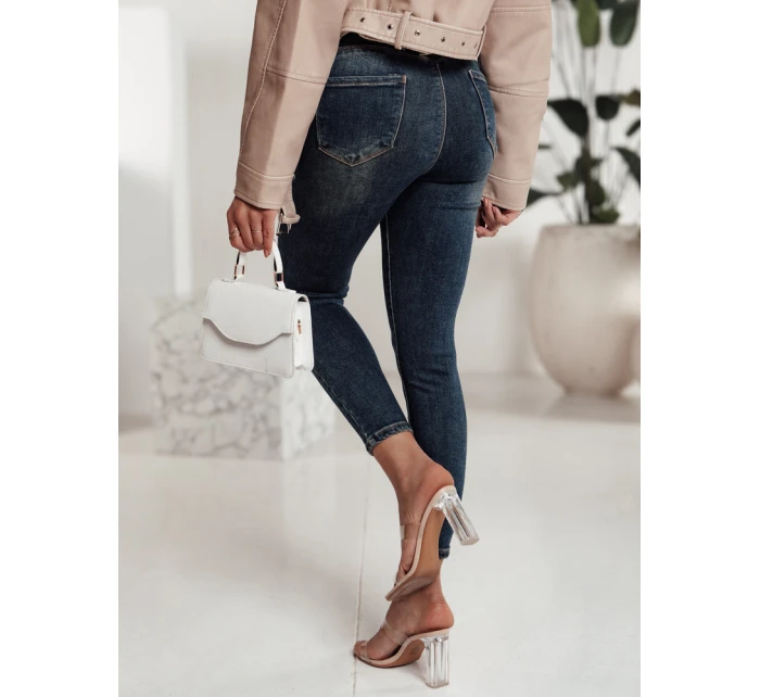 DENIMORI dámské džínové kalhoty s odřením modré FashionStreet UY2210