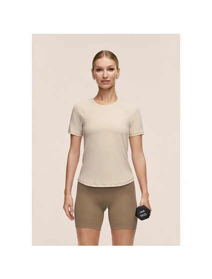 Dámské tričko CASALL Essential Tee, barva: béžová Dámské tričko CASALL Essential Tee, barva: béžová
