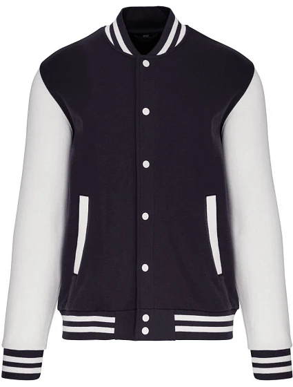 Kariban K 497 Unisex college bunda "Teddy" 20.K497 navy/white