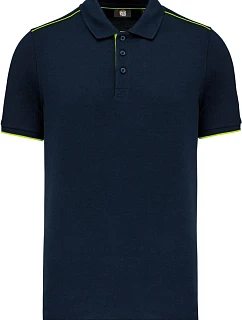 WK WK 270 Pánské pracovní piqué polo "Day-to-Day" 20.W270 navy/fluorescent yellow