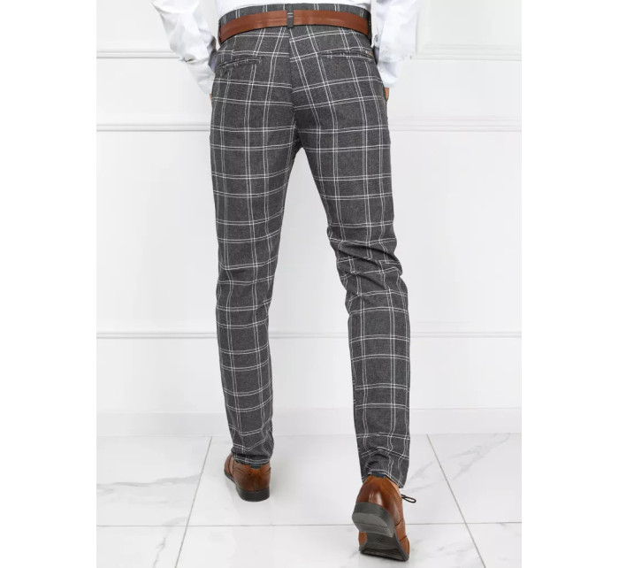 Tmavě šedé pánské kalhoty Dstreet UX3767