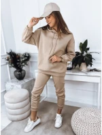 KSENIIA PREMIUM dámská tepláková souprava ve světle béžové barvě FashionStreet AY0784