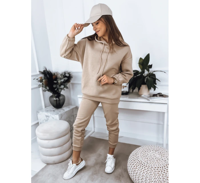 KSENIIA PREMIUM dámská tepláková souprava ve světle béžové barvě FashionStreet AY0784