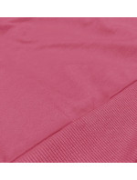 Tenká krátká dámská tepláková mikina ve špinavě růžové barvě (8B938-19)