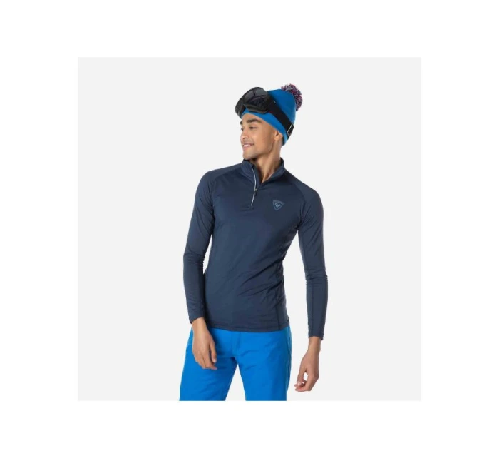 Rossignol Classique 1/2 Zip T-shirt navy blue pánské Rossignol Classique 1/2 Zip T-shirt navy blue pánské