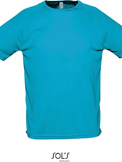 SOL'S Sporty Pánské raglánové sportovní tričko 25.1939 aqua