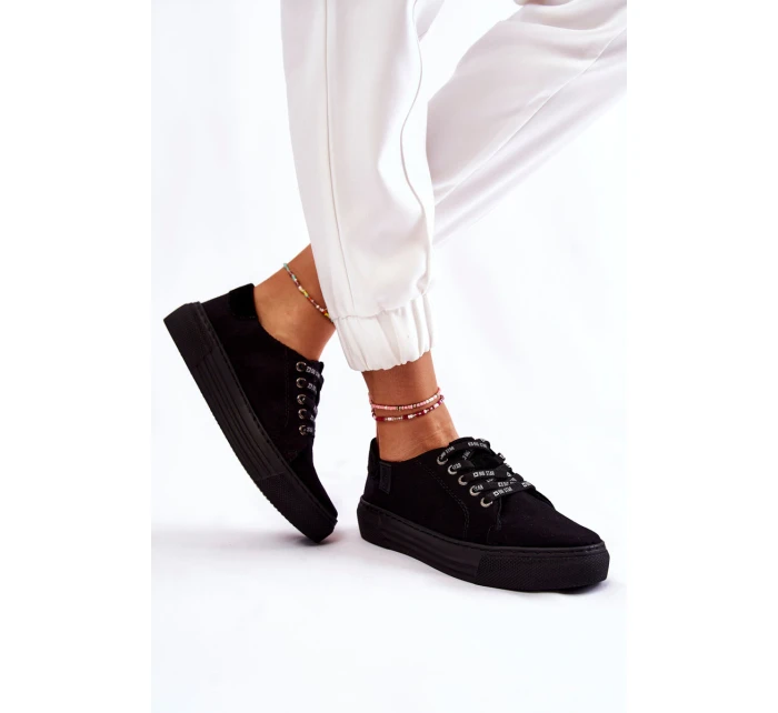 Dámské tenisky Memory Foam System Big Star model 21599556 Černe - Big Star Shoes Dámské tenisky Memory Foam System Big Star model 21599556 Černe - Big Star Shoes