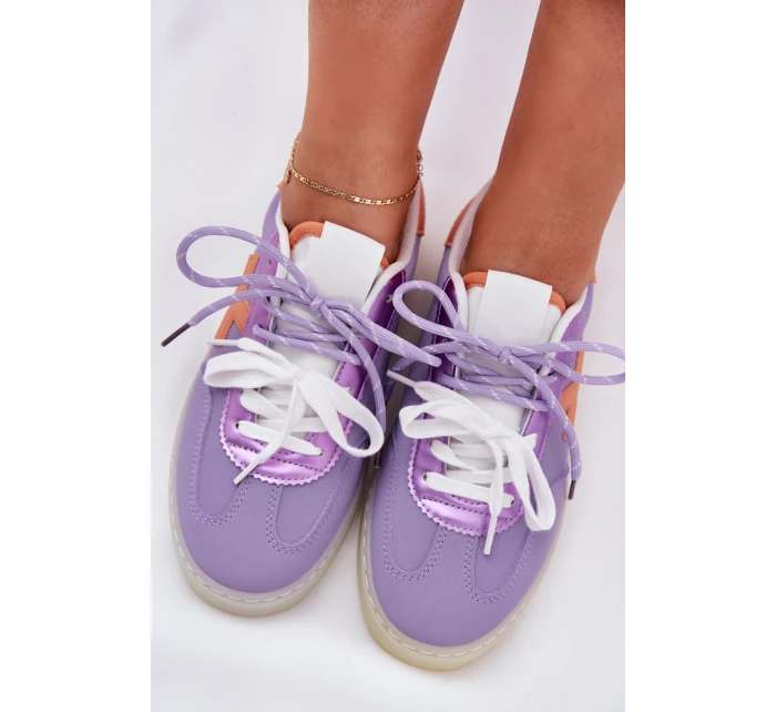 Nízké Dámské Sportovní Boty Fialové model 21685910 - Boto Nízké Dámské Sportovní Boty Fialové model 21685910 - Boto