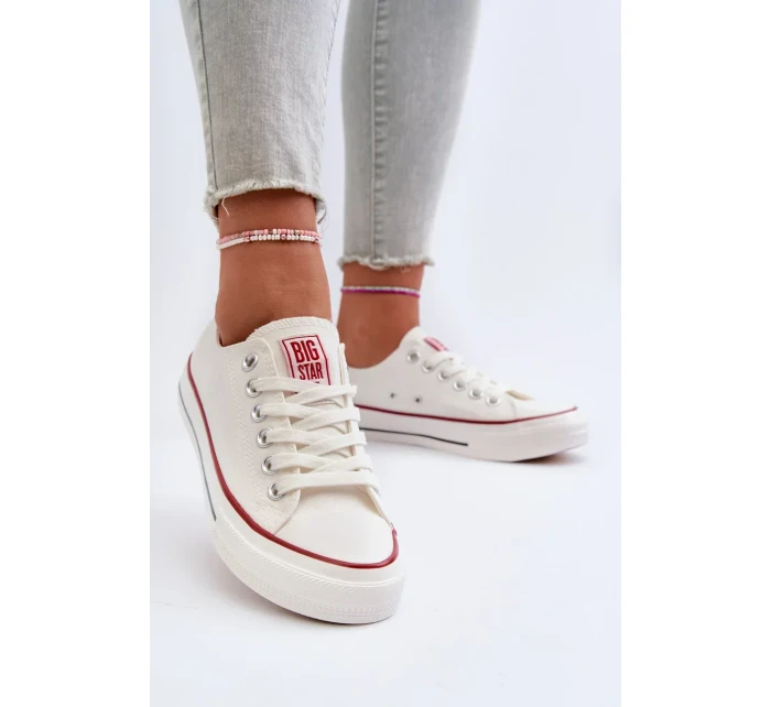 Dámské nízké tenisky Big Star Bílé Dámské nízké tenisky Big Star Bílé