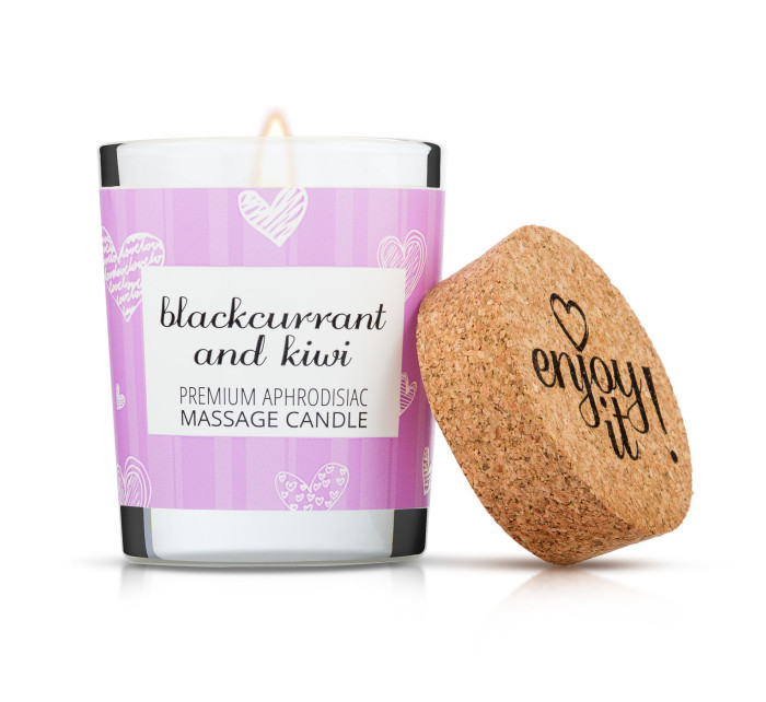 Masážní svíčka Enjoy it! Blackcurrant and kiwi - Magnetifico