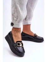 Mokasiny model 21099103 černé Step in style - SWEET SHOES