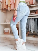 Dámské úzké džínové kalhoty s páskem FITARINKA blue FashionStreet UY2422