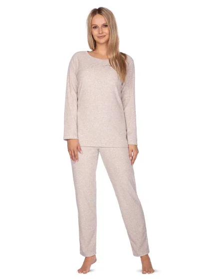 Dámské pyžamo Regina 643 dlouhé/r froté 2XL