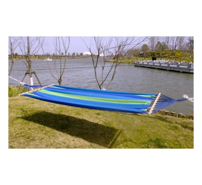 ZAHRADNÍ HOUPACÍ SÍŤ PRO 1 OSOBU 200X100CM S TYČÍ 1006048