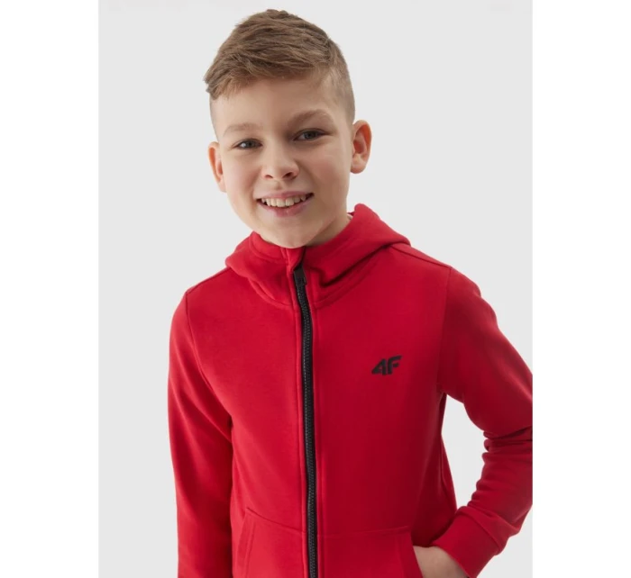 Chlapecká mikina na zip s kapucí 4F Junior Chlapecká mikina na zip s kapucí 4F Junior