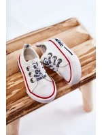 Dětské kožené tenisky BIG STAR KK374040 Bílé Dětské kožené tenisky BIG STAR KK374040 Bílé