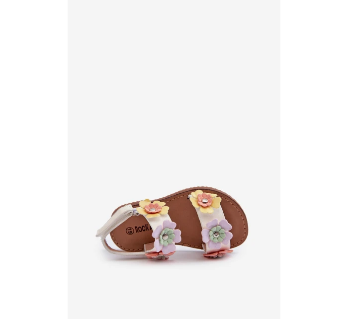 Dětské sandálky s květinami Multikolor Tinette Dětské sandálky s květinami Multikolor Tinette