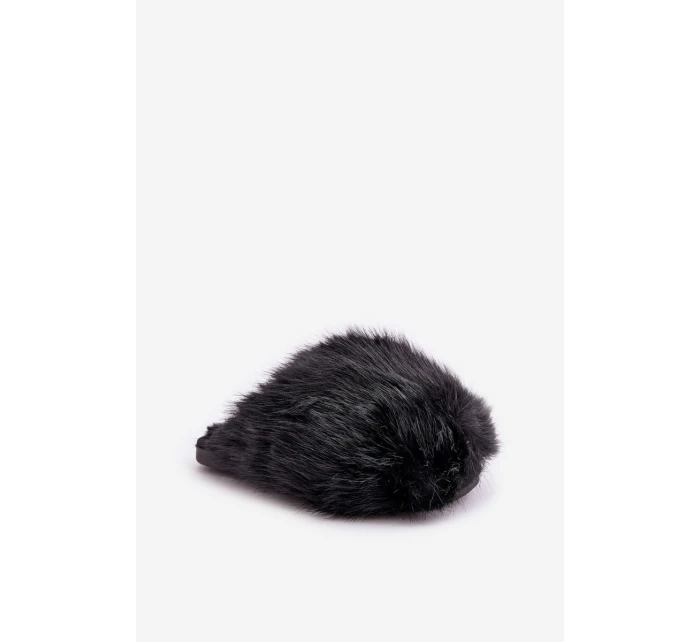 Dámské Kožené Pantofle Černé model 21681695 - Boto Dámské Kožené Pantofle Černé model 21681695 - Boto