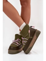 Sněhule na platformě D.Franklin DFSH371015 Khaki