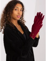 Rękawiczki AT RK model 19381497 bordowy - FPrice Rękawiczki AT RK model 19381497 bordowy - FPrice