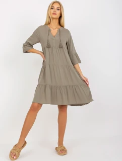 Šaty model 17408173 khaki barva - FPrice