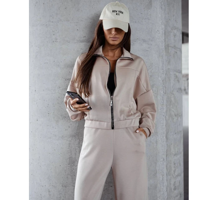 Komplet damski  i bluza ze beżowy model 21470453 - Moon