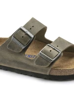 žabky Arizona Soft  Leather  Khaki model 21265516 - Birkenstock