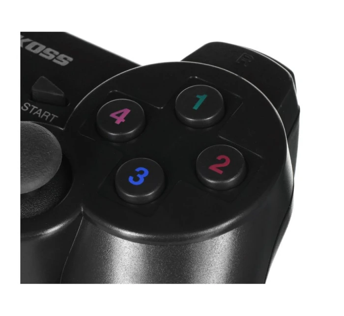 VAKOSS BEZDRÁTOVÝ USB GAMEPAD S DUÁLNÍM NÁRAZEM, PC/PS3, DIGITÁLNÍ A ANALOGOVÝ REŽIM, GP-4705BK ČERNÝ VAKOSS BEZDRÁTOVÝ USB GAMEPAD S DUÁLNÍM NÁRAZEM, PC/PS3, DIGITÁLNÍ A ANALOGOVÝ REŽIM, GP-4705BK ČERNÝ