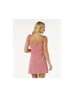 Šaty RIP CURL Cala Mayor Mini Tie Dress, červené Šaty RIP CURL Cala Mayor Mini Tie Dress, červené