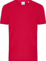 Daiber 8040 Pánské bio tričko s jemným žebrováním 02.8040 red