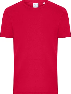 Daiber 8040 Pánské bio tričko s jemným žebrováním 02.8040 red