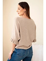 Dámský svetr typu model 22064335 s kulatým výstřihem fuchsie - K-Fashion Dámský svetr typu model 22064335 s kulatým výstřihem fuchsie - K-Fashion