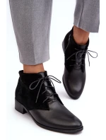 Dámské Šněrovací Botky Černé model 21637609 - Boto